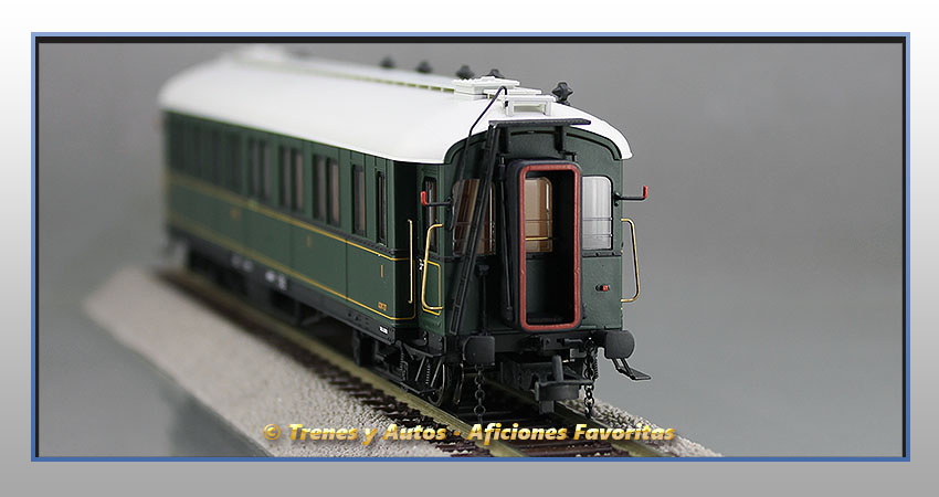Coche pasajeros verderón Serie 301/344 ACW-37 1ª y 3ª Clase - MZA